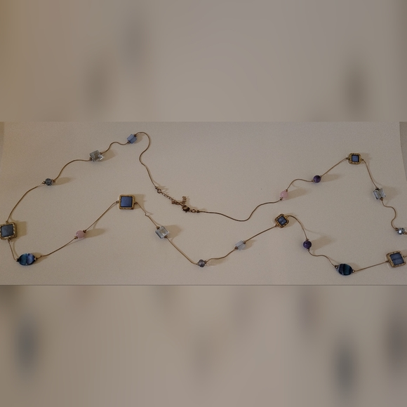 Vintage Ultra Long Multi Stone Necklace - Picture 7 of 7